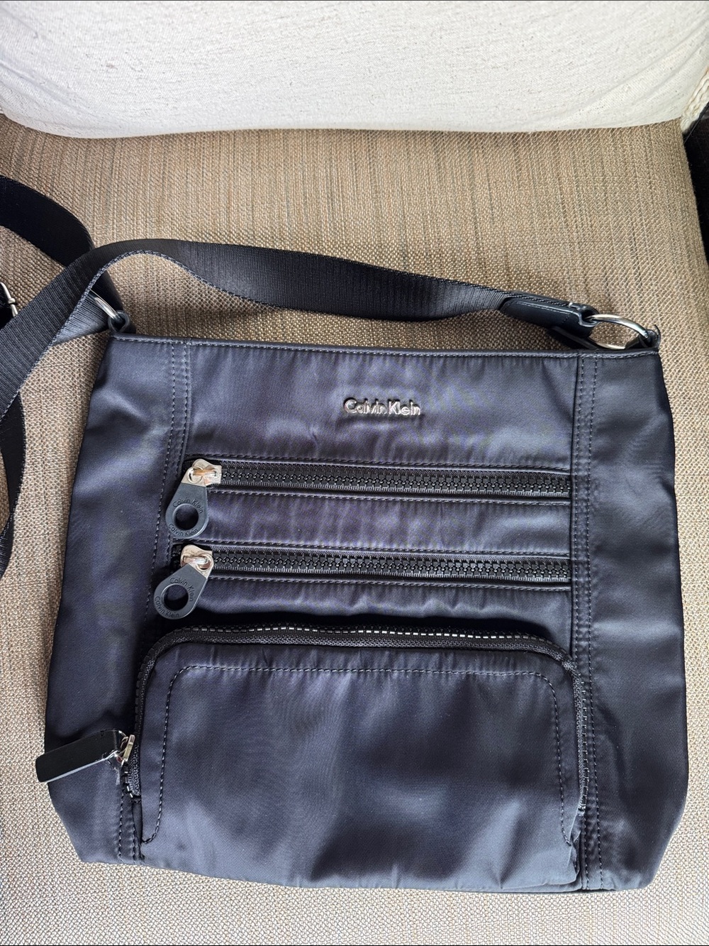 Calvin Klein Black Nylon Crossbody Bag
